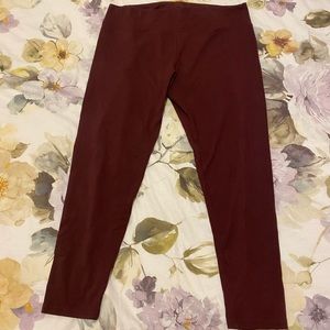 Aerie Maroon Offline Leggings XXL